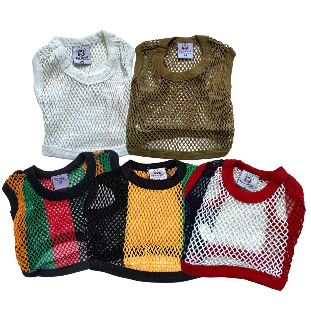 Dog Summer Clothes and T Shirts for Small Dogs, Puppy Shirt, Pet Clothes or Cute Dog Tee MULTI-COLORED (5-Pack)