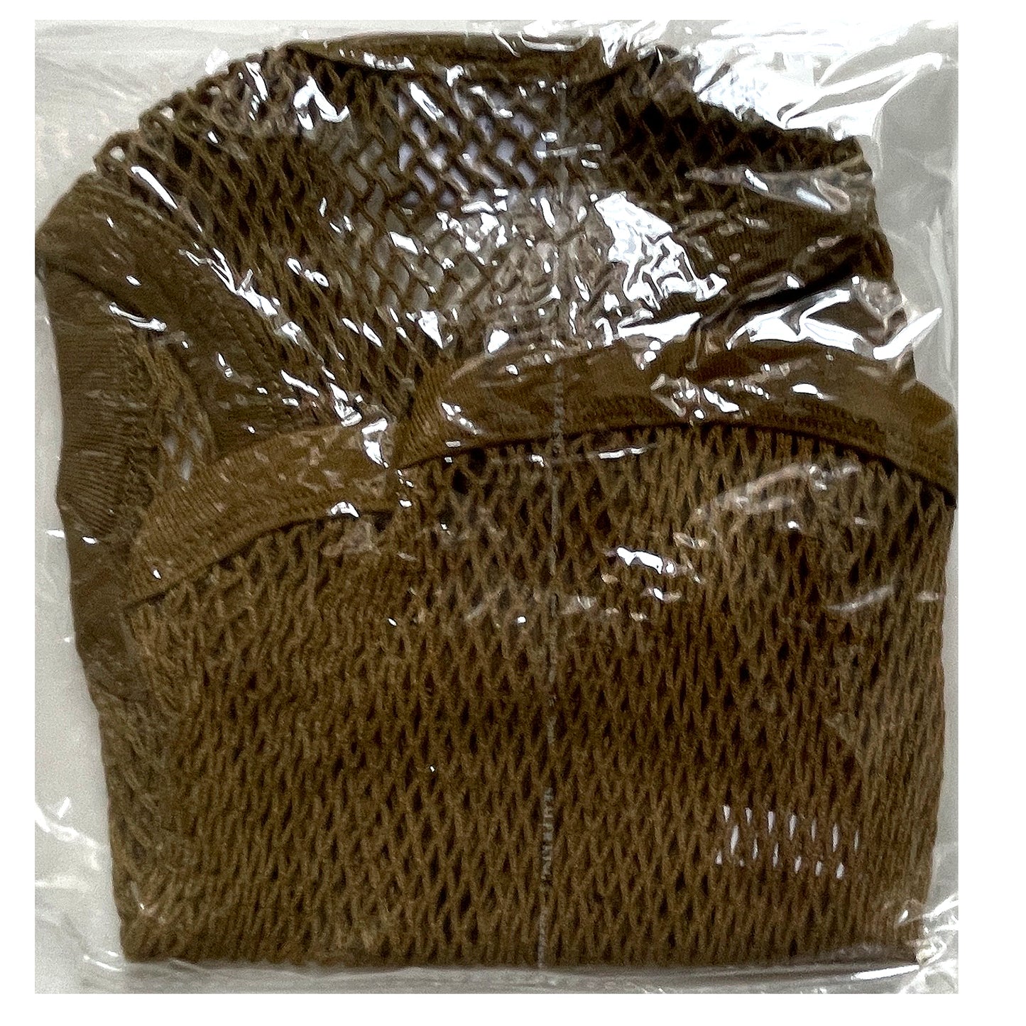 PawWear LARGE KHAKI 100% Cotton Tank Top, Fisherman String Vest, Mesh Shirt for miniature, puppy, toy dogs - FRONT PACK